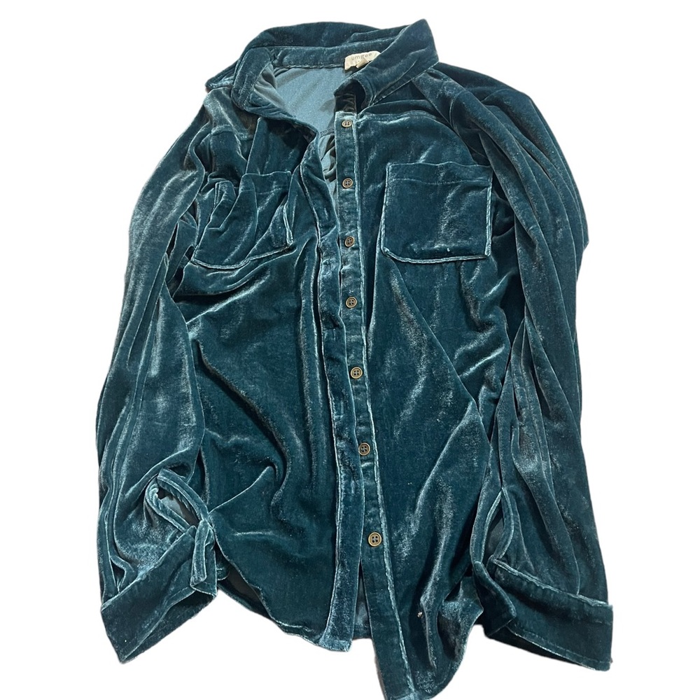 Velvet Button Down